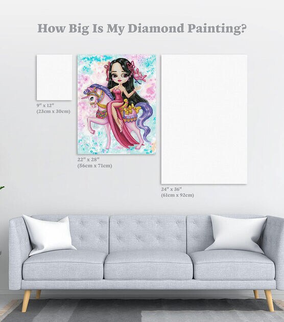 Diamond Art Club 22" x 28" Artemide & The Love Bunny Painting Kit, , hi-res, image 4