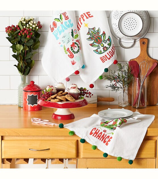Design Imports Summer Fun Embellished Kitchen Towel Set 3-pack