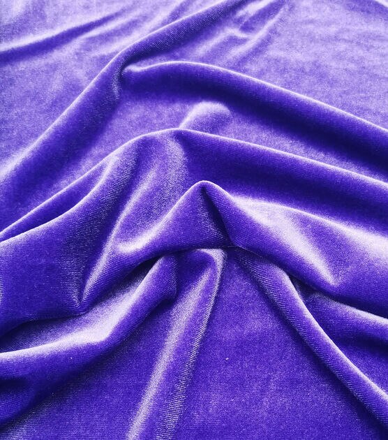 The Witching Hour Purple Stretch Velvet Cosuming Fabric, , hi-res, image 3