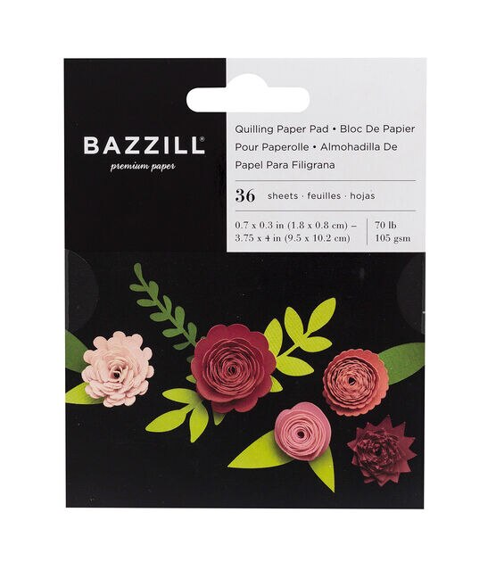 Bazzill Rosey Paper Quilling Pad