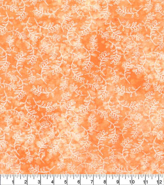 Orange Tonal Vines Quilt Cotton Fabric by Keepsake Calico, , hi-res, image 2