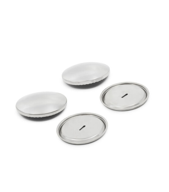 Dritz 1-7/8" Half Ball Cover Buttons, 2 pc, Nickel, , hi-res, image 4