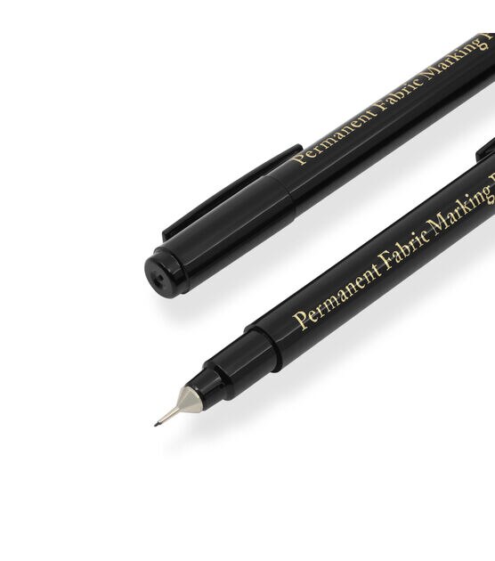Dritz Quilting Fine Line Permanent Fabric Pen, Black, , hi-res, image 2