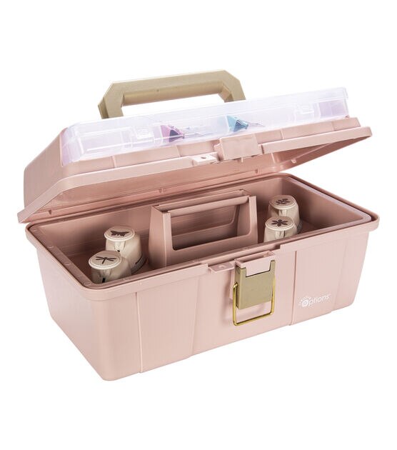 Creative Options 16 Pink Art & Craft Storage Tool Box