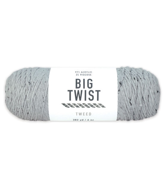 6oz Medium Weight Acrylic Blend 350yd Tweed Yarn by Big Twist
