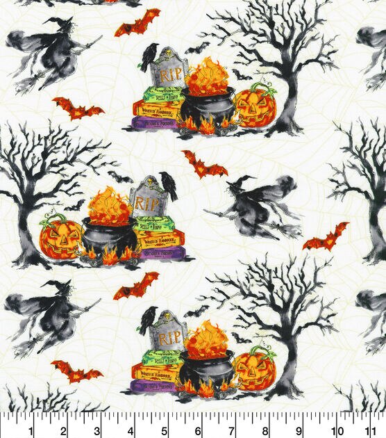 Robert Kaufman Phantom Night Halloween Cotton Fabric, , hi-res, image 2