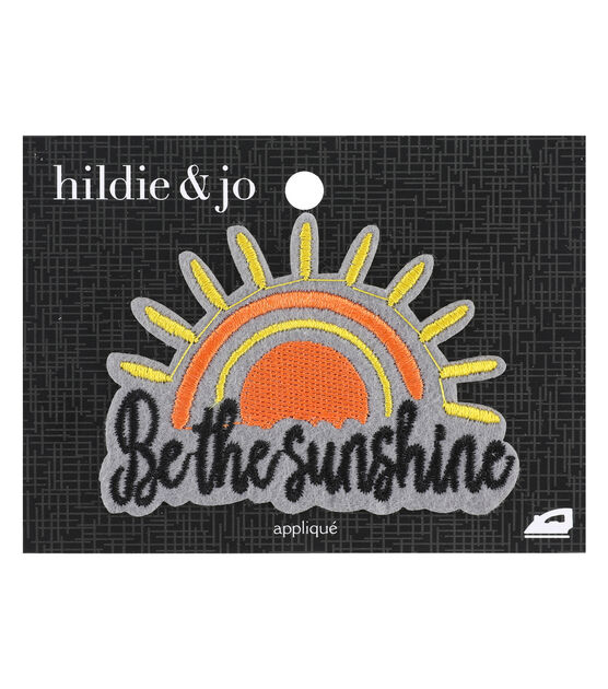 3" x 2" Be the Sunshine Iron On Patch by hildie & jo