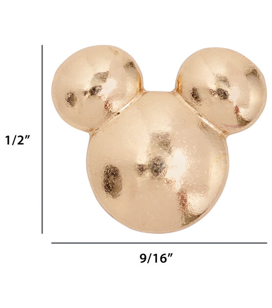 Disney 9/16" Metal Mickey Mouse Shank Buttons 2pk, , hi-res, image 5