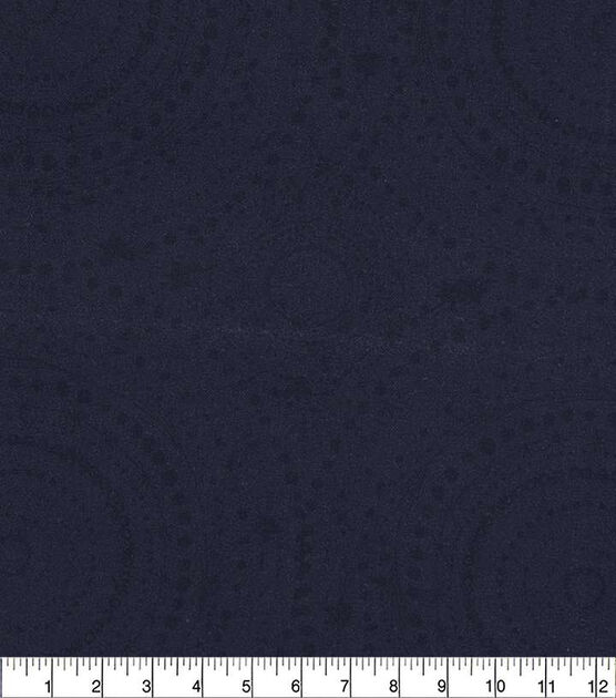 La Scarlatte Circle Blender Navy Premium Prints Cotton Fabric, , hi-res, image 2