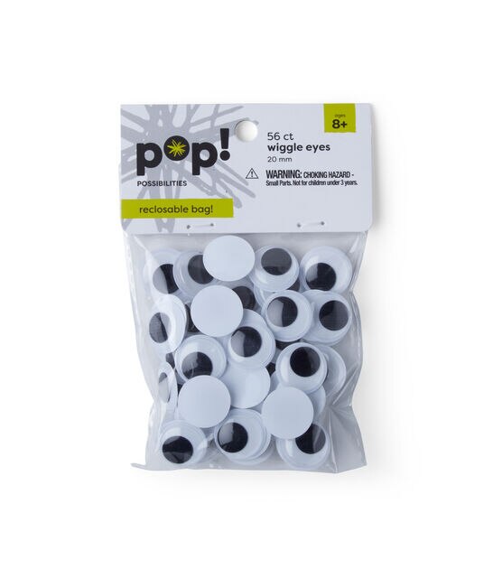 POP! Possibilities 56 pk 20mm Glue on Wiggle Eyes