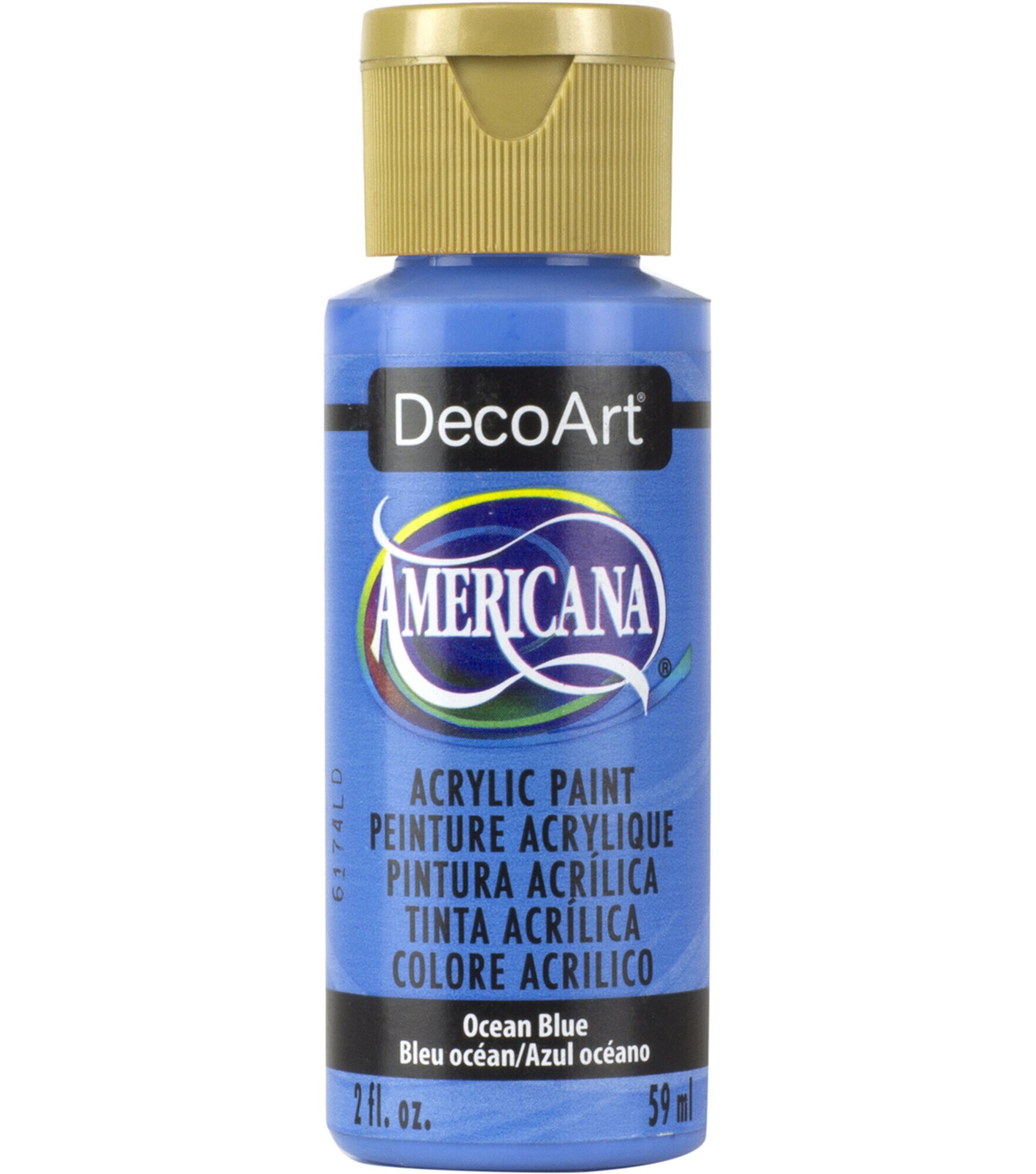 DecoArt Americana Acrylic 2oz Paint, Ocean Blue, hi-res