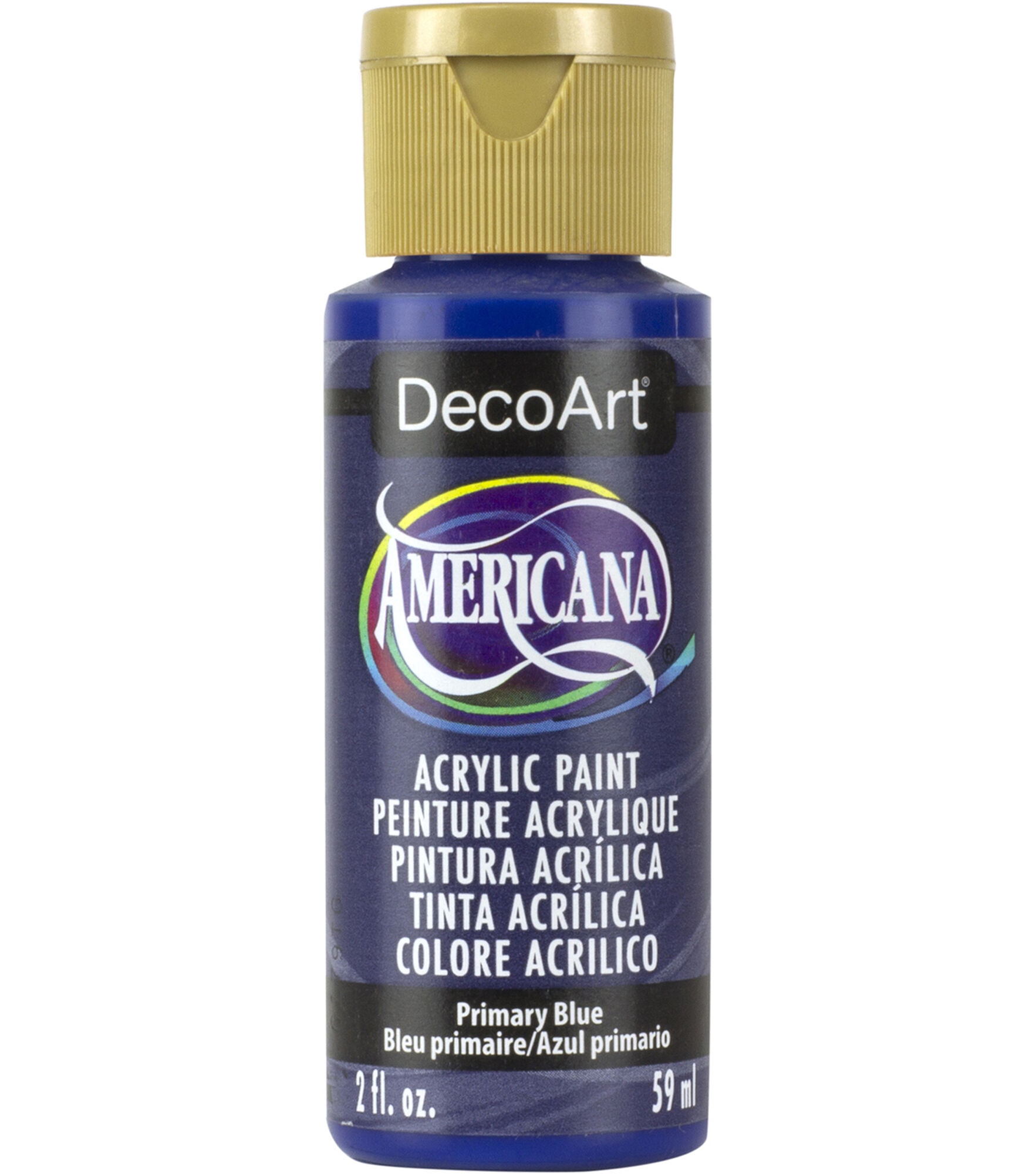 DecoArt Americana Acrylic 2oz Paint, Primary Blue, hi-res