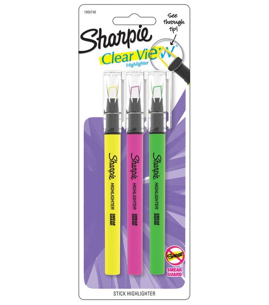 Sharpie Clearview Stick Markers 3ct
