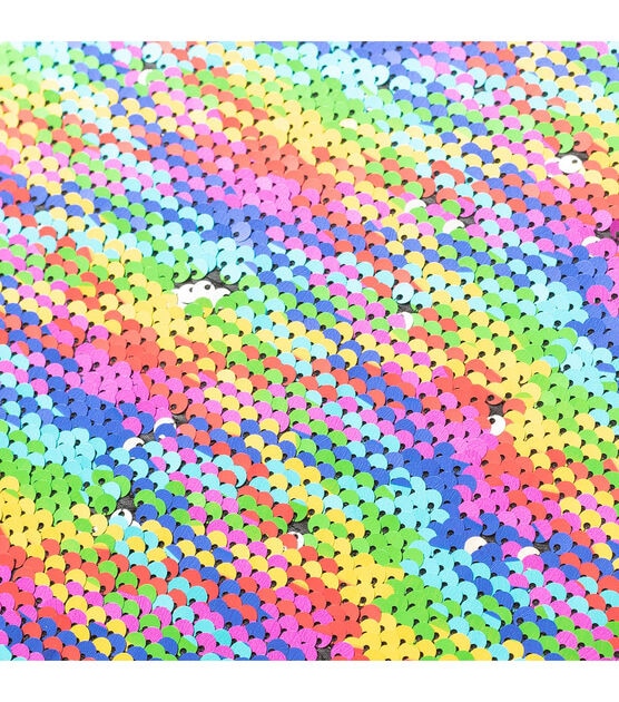 American Crafts Sequins Flip Paper Rainbow