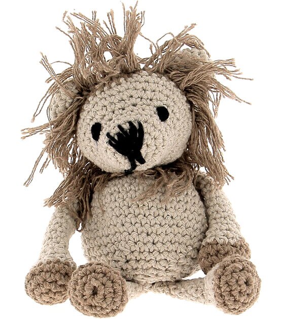 Hoooked Beige & Taupe Lion Leroy Crochet Kit, , hi-res, image 3