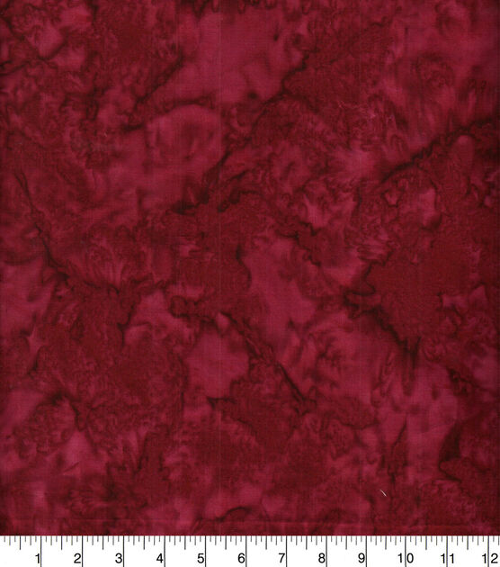 Batik Cotton Fabric Tonal Burgundy, , hi-res, image 2