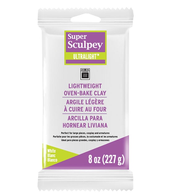 Sculpey 8oz White Light Weight Oven Bake Modeling Clay