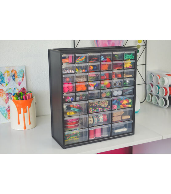 ArtBin Black & Clear Store in 39 Drawer Cabinet, , hi-res, image 4