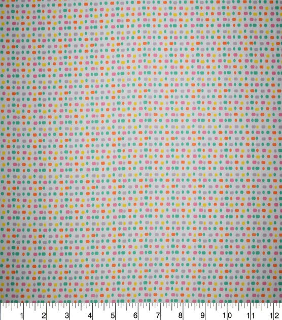 Multicolor Varying Dots Quilt Cotton Fabric by Quilter's Showcase