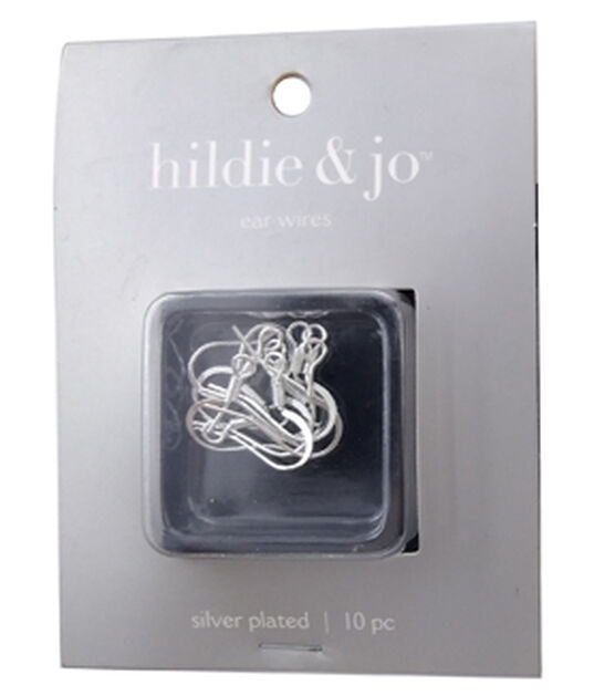 Sterling Silver Plated Set of 2 Flat French Hook Earwires | JOANN