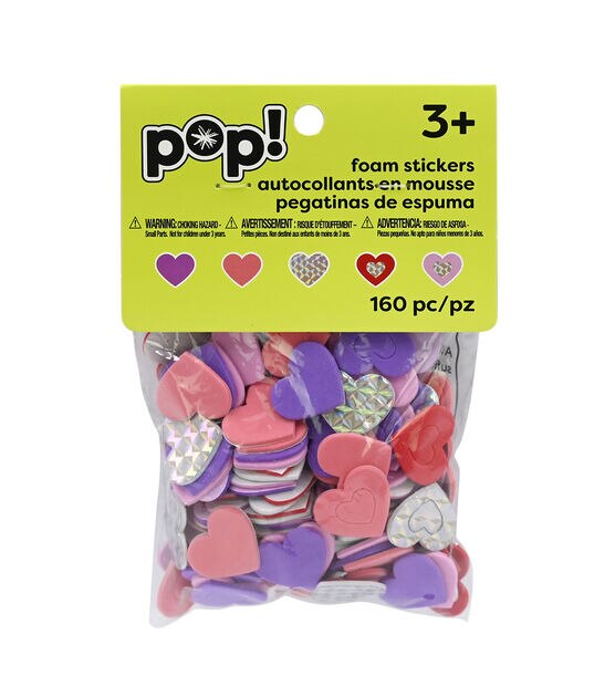 New pack Pattern Hearts Shapes Sticko Scrapbook Stickers LOVE Glitter