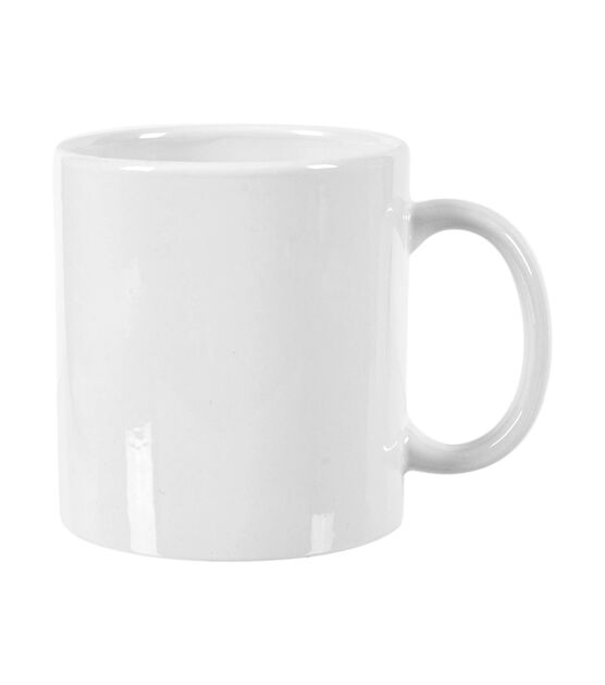 Ceramic Sublimation Mugs 6 Pk 15oz - White - Tumbler Blanks & Drinkware - Crafts & Hobbies