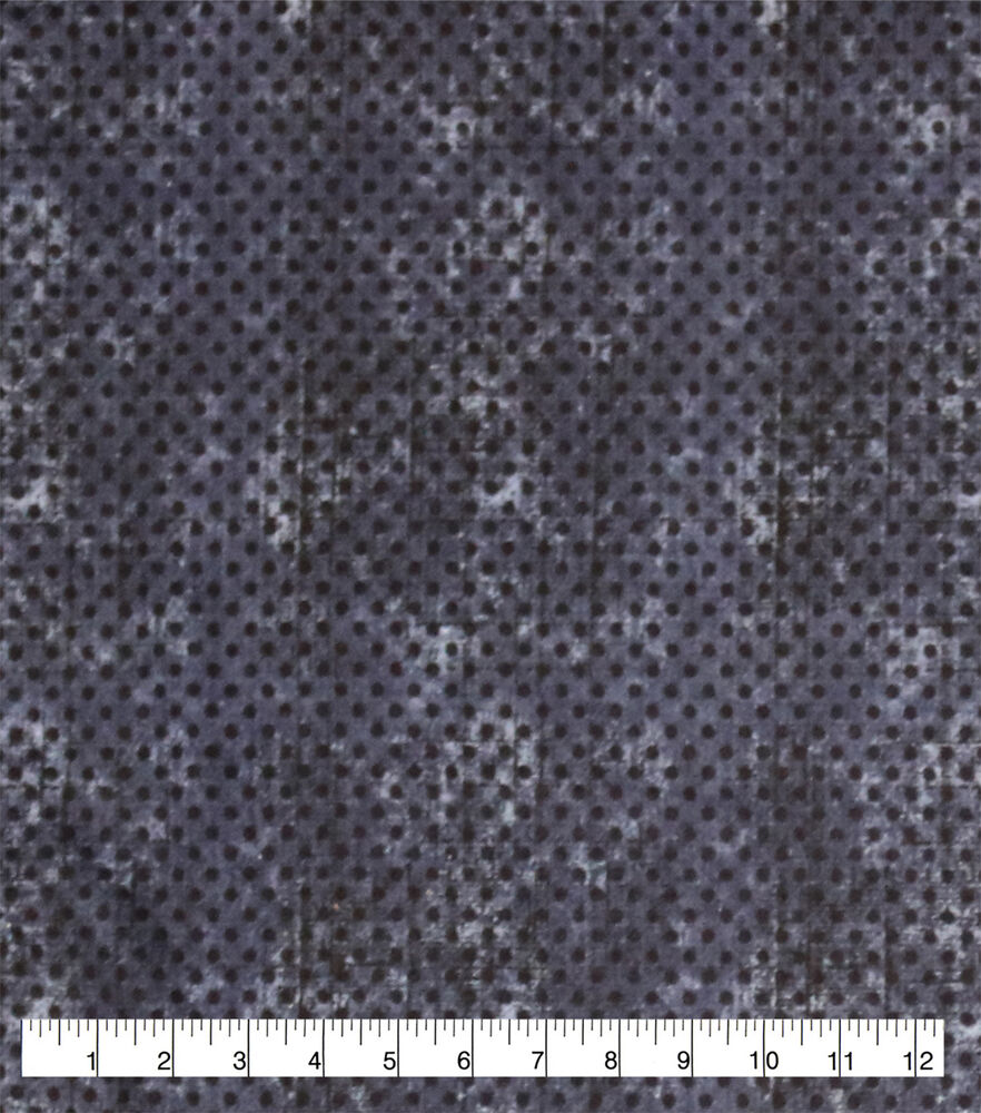108" Wide Dots Flannel Fabric, Navy, swatch