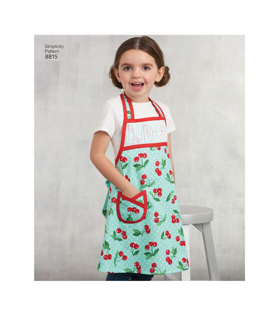 Simplicity S8815 Size S & L Children's & Misses Aprons Sewing Pattern, , hi-res, image 6