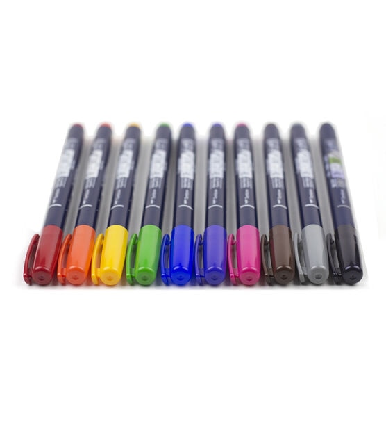 Tombow Fudenosuke Colors 10 pk Brush Pens, , hi-res, image 3