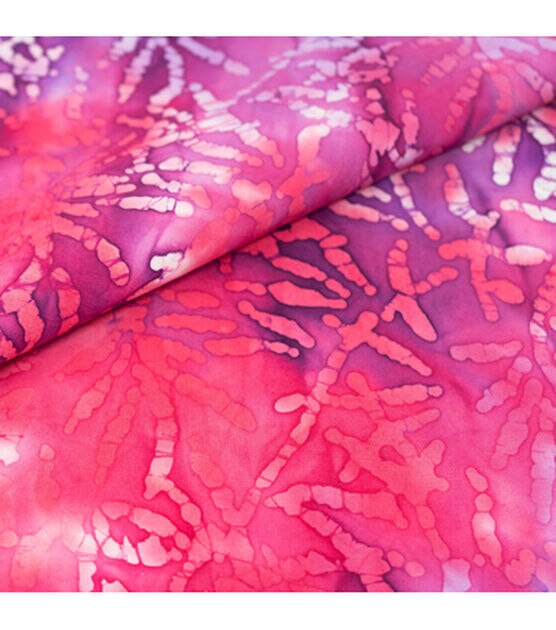 Singer Fabric 100% Cotton Batik Pink, , hi-res, image 2