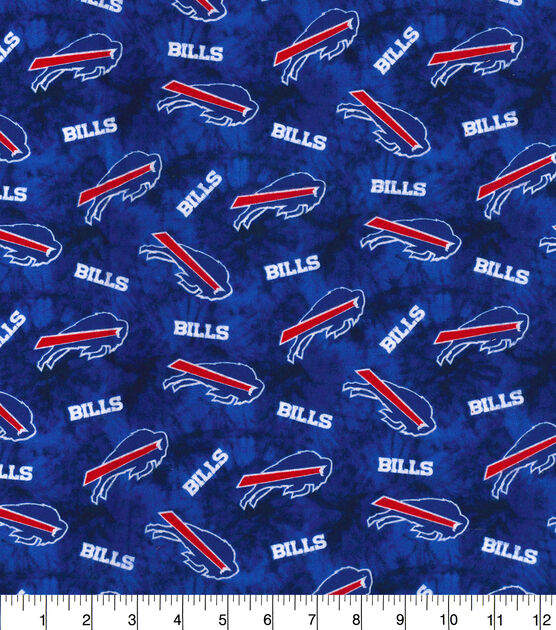 Fabric Traditions Buffalo Bills Flannel Fabric Tie Dye