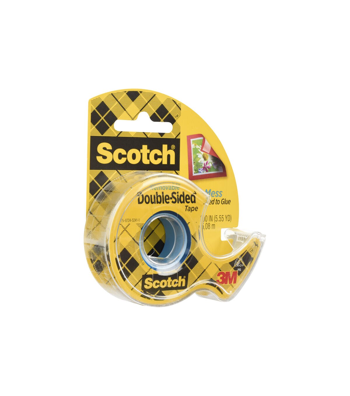 - 2 Pack 3/4 in x 5 yd Scotch Create Removable Double-Sided Fabric Tape FTR-1-CFT 