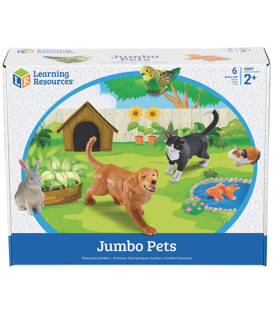 Learning Resources 6ct Jumbo Domestic Pets Set