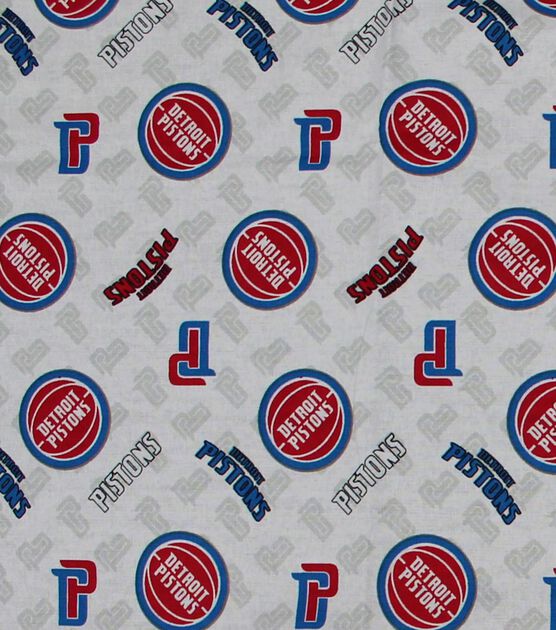 Detroit Pistons Cotton Fabric Logo Toss