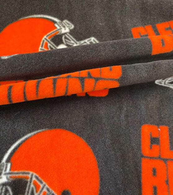 Fabric Traditions Cleveland Browns Fleece Fabric Logo, , hi-res, image 3