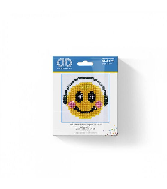 Diamond Dotz Diamond Embroidery Art Kit 4.75''X4.75'' Smiling Groove, , hi-res, image 2