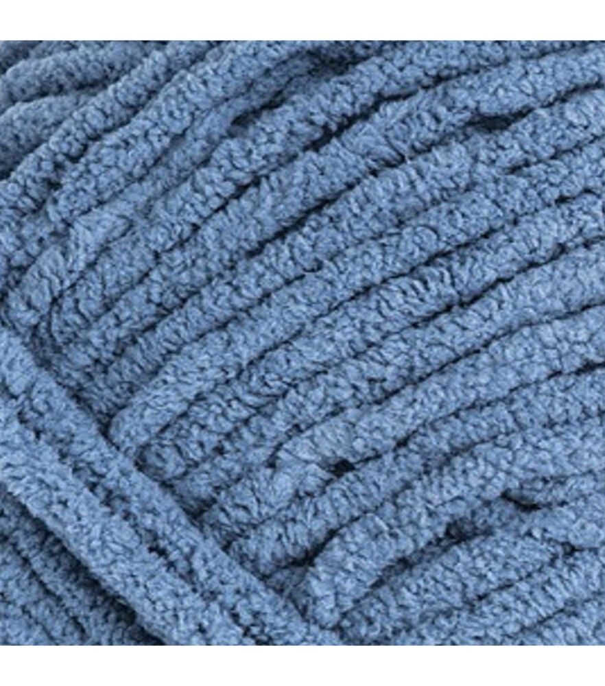 Bernat Big Ball Blanket 220yds Super Bulky Polyester Yarn, Country Blue, swatch, image 17