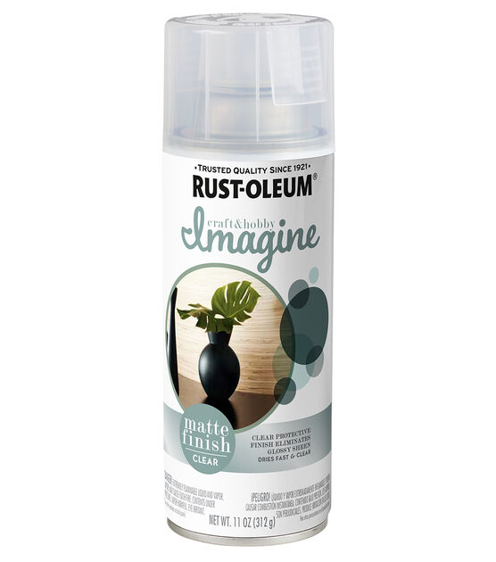 Rust-Oleum Imagine Craft & Hobby Matte Clear Top Coat Spray Paint 11oz