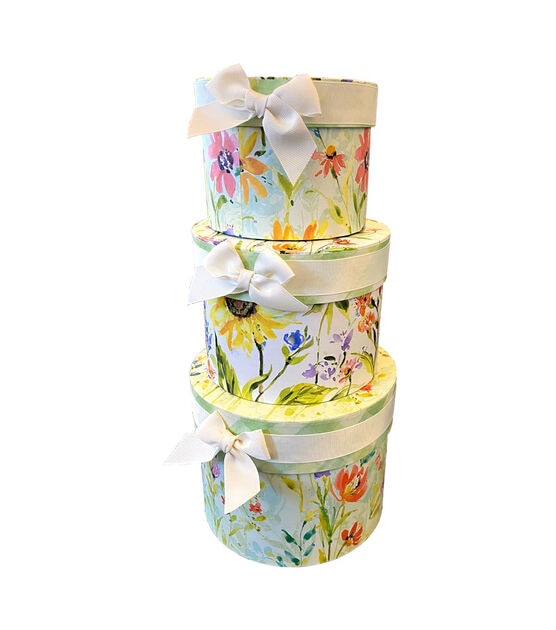 8 Wildflowers Round Box With Lid
