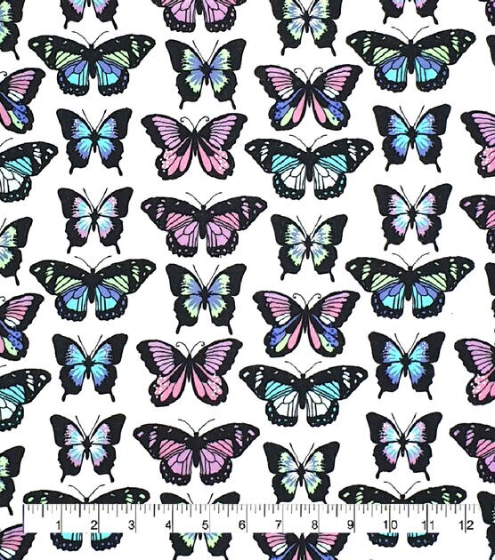 Linear Butterfly Super Snuggle Flannel Fabric, , hi-res, image 2