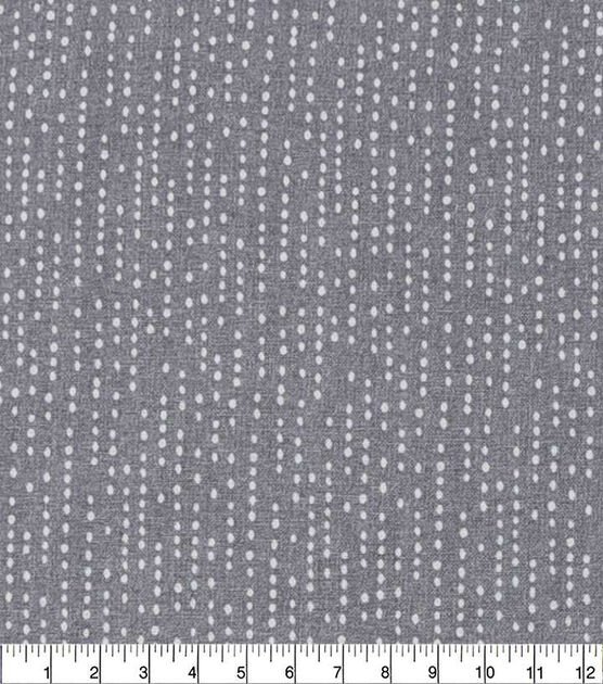 Gray Dot Lines Patchwork Quilt Cotton Fabric by Keepsake Calico, , hi-res, image 2