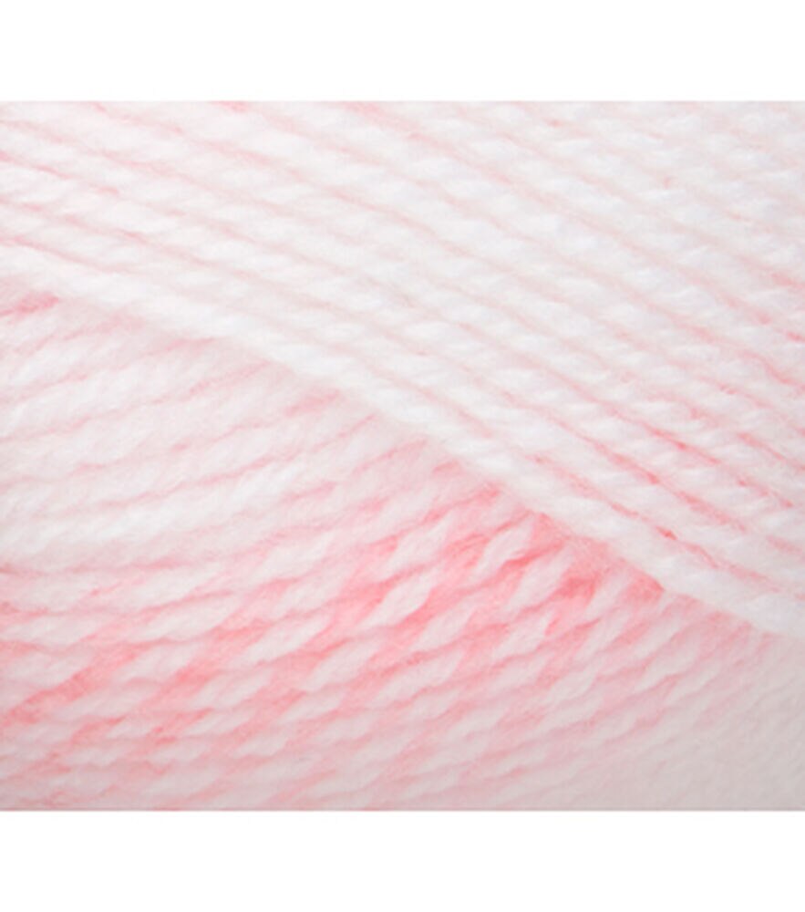 Lion Brand Baby Soft Light Weight Acrylic Blend Yarn, Parfait Print, swatch, image 4