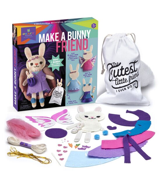 Craft Tastic 73ct Make A Bunny Friend Kit, , hi-res, image 5