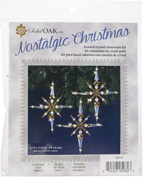 Nostalgic Christmas Beaded Crystal Ornament Kit Crystal & Gold Christmas