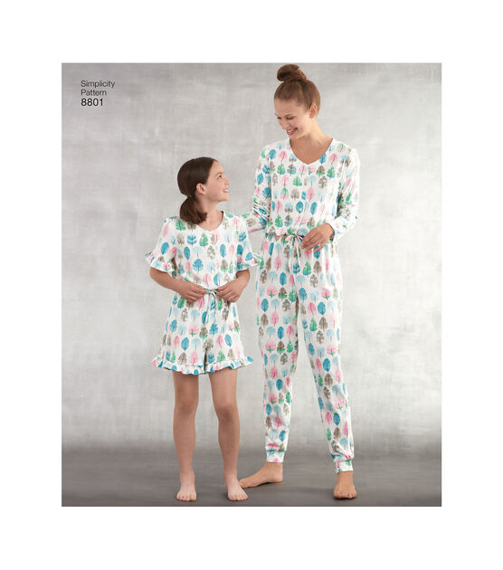 Simplicity S8801 Girl's & Misses Knit Jumpsuit & Romper Sewing Pattern, , hi-res, image 3