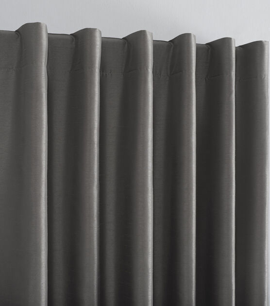 S Lichtenberg Faux Silk Iron Blackout Backtab Curtain Panels 50" x 84", , hi-res, image 3