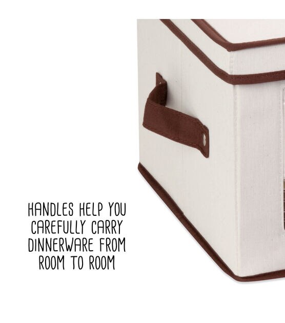 Honey Can Do 2pk Natural Dinnerware & Closet Window Storage Boxes, , hi-res, image 3