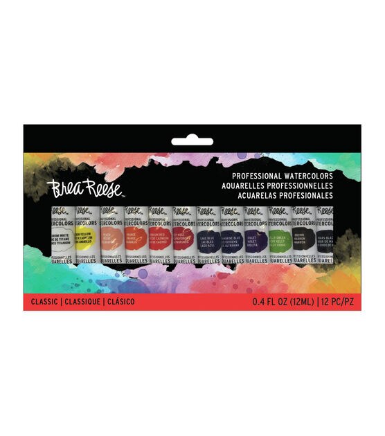 Brea Reese Watercolor Paint Set 12 Pkg Primary