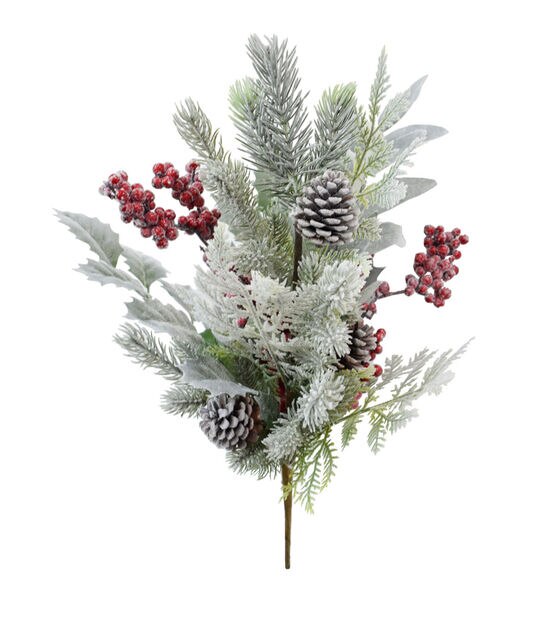 Floral Home Charming 12-Pack Holly Berry Picks with Festive Boxes
