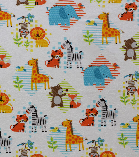 Animal Friends Super Snuggle Flannel Fabric
